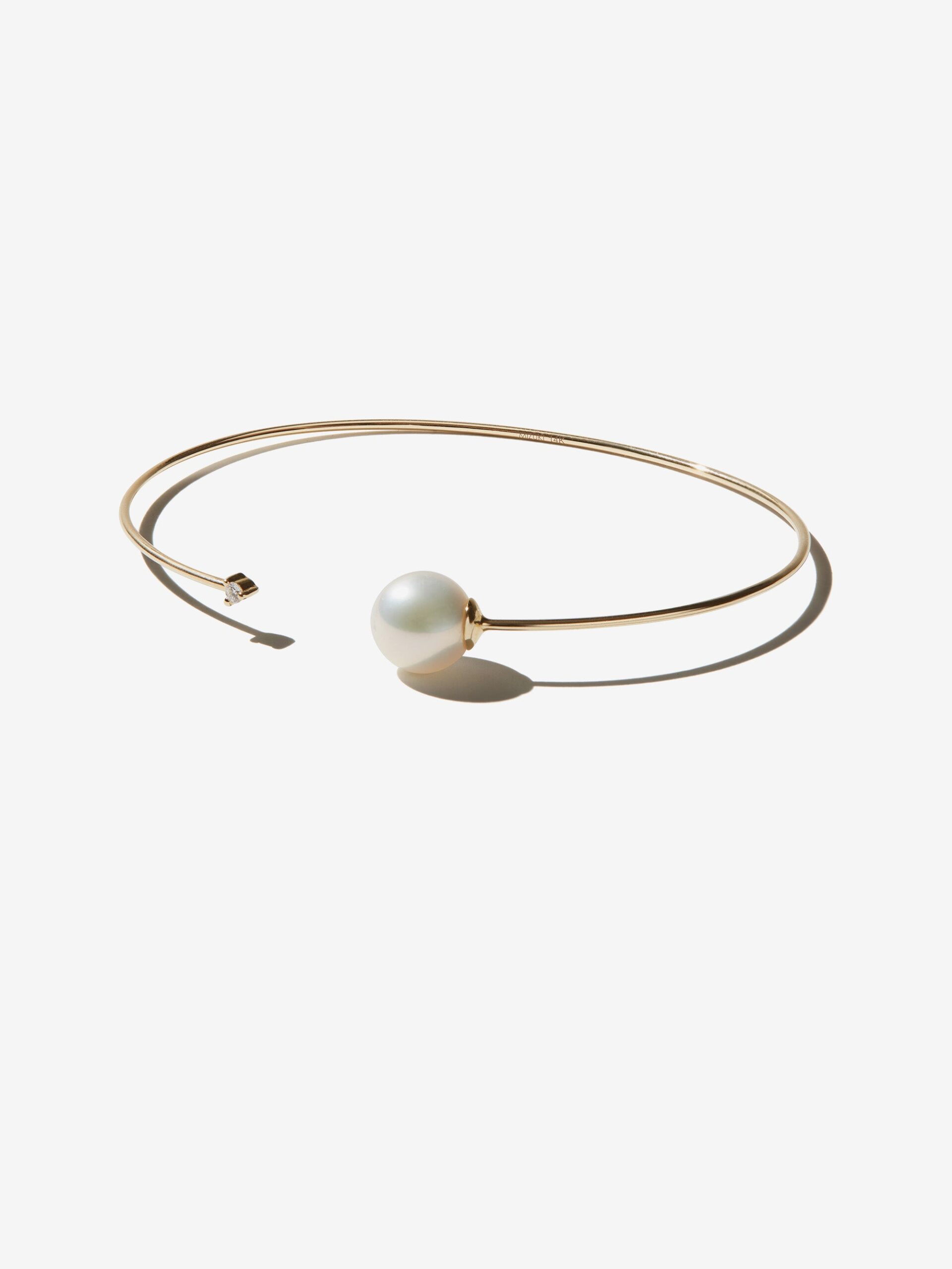 SBA117 Personalized Pearl Necklace for Women, Elegant Minimalist Jewelry, French Chic Luxury Gift - 图片 1