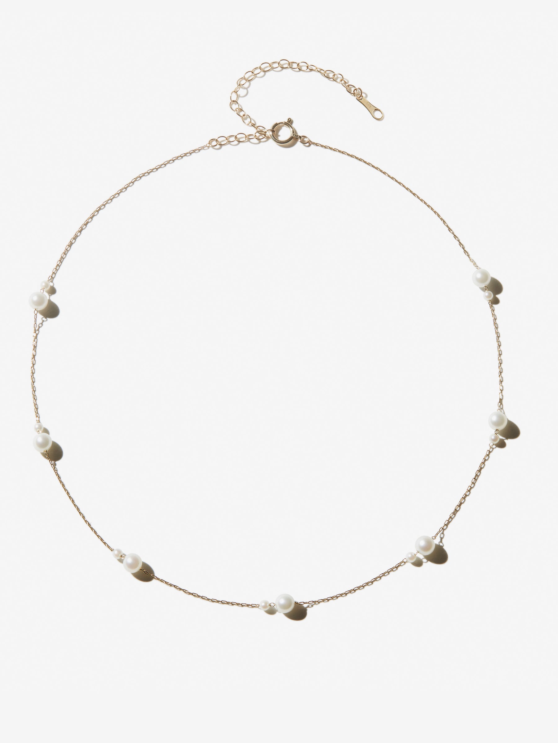 SBN242-1G French Style Pearl Necklace for Women, Elegant Luxury Waterdrop Pendant, Minimalist Clavicle Chain Jewelry - 图片 1