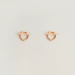 Custom Gold Earrings for Women, French Niche Design, Elegant Luxury Studs, Minimalist High-End Jewelry Gift